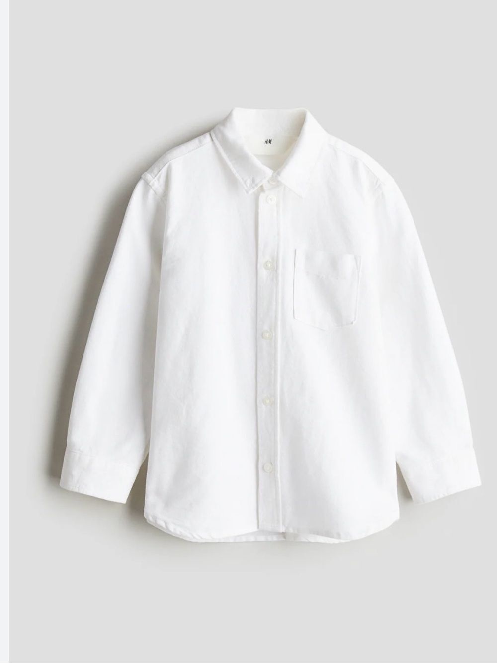 H&M Button Down Boys Cotton White Shirt(Size 6-7 yrs)